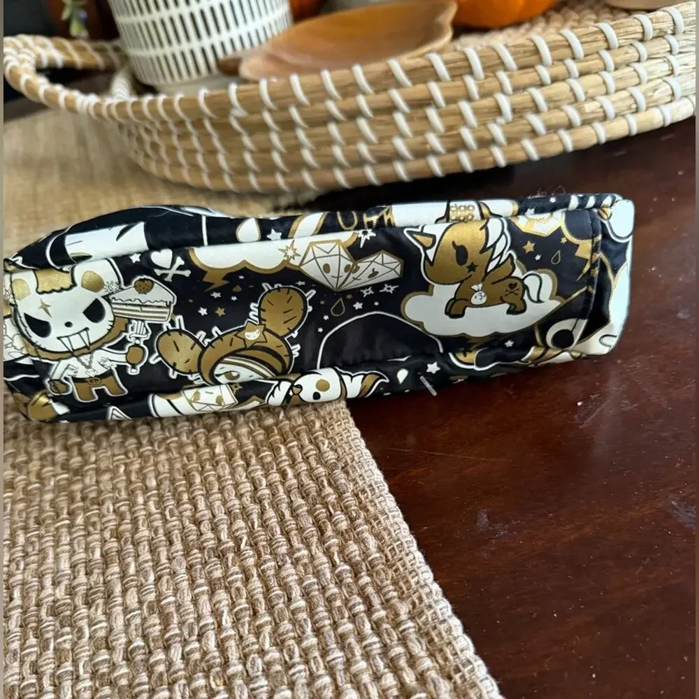 Tokidoki Black and Gold 24kt pouch